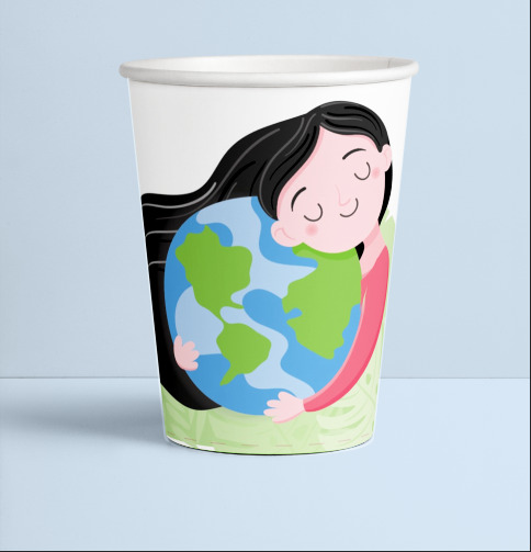 Vaso de papel vending 5oz